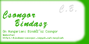 csongor bindasz business card